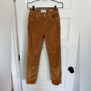 Denim Forum Tan Straight Leg Corduroy Pants